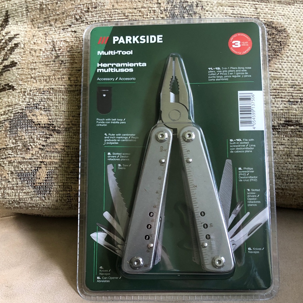 Parkside Multi-Tool - Silver Metal